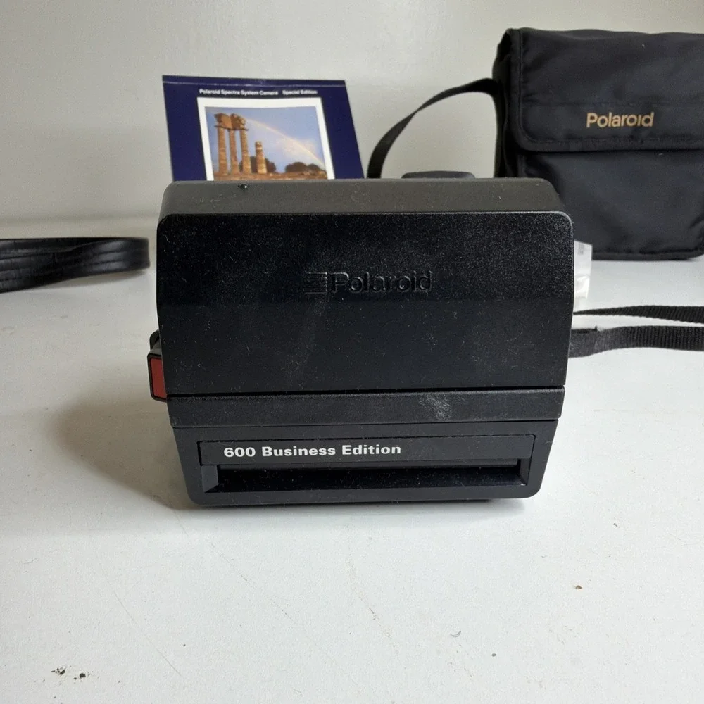 3x LOT Polaroids Square Shooter 2, 600 Business Ed, Spectra System, Flashcubes